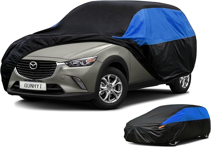 Mazda Car Cover Custom Fit Mazda CX3 CX-3 Waterproof All Weather, Lightweight Full Car Cover Outdoor Sun UV Rain Dust Snow Wind Protection.