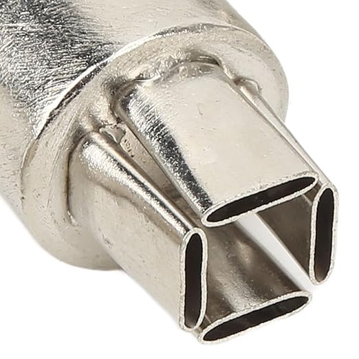 Hot Air Gun Tips, 8Pcs Curved Angle Heat Gun Nozzles Kit Stainless Steel Hot Air Gun Tips Heat Resisting Nozzles Tool for Maintenance Hot