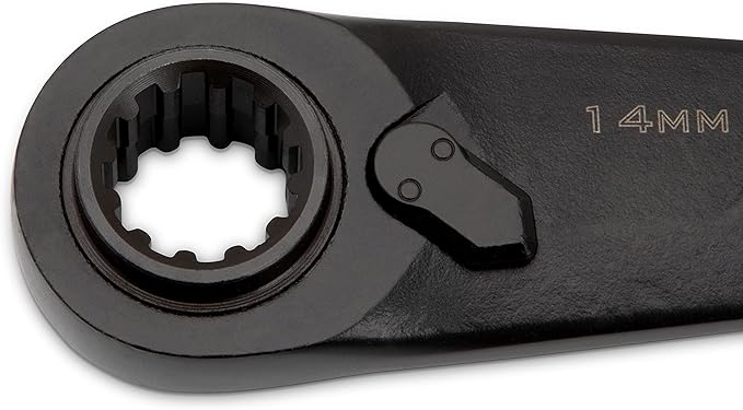 Crescent 2 Piece X6 4-in-1 Black Oxide Spline Ratcheting Metric Wrench Set - CX6DBM2