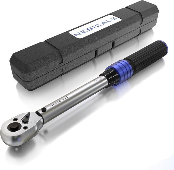 1/4-inch Drive Click Torque Wrench 20-220 in.lb / 2.3-24.9 Nm/Heavy Duty/Dual Direction/High hardness/Long lifetime/Stored In a Solid Case