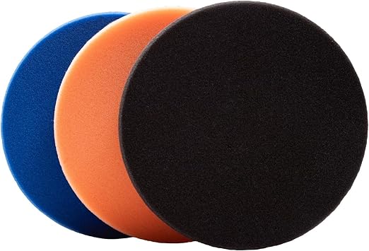 3.5" SDO Foam Polishing Pad Kit (Set of 3) – Lake Country Manufacturing – Premium Standard Duty Orbital Pads for Painted Surfaces – Fits 3" Backing Plate