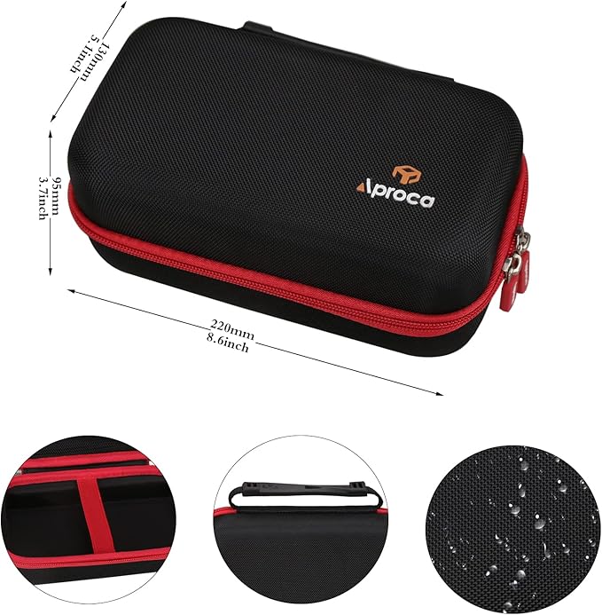 Aproca Case Compatible with Schumacher SL1639 Electric 1000 Peak Amp 12V Portable Lithium Car Battery Jump Starter Power Pack, Portable Hard Storage Bag for Accessories (Case Only)