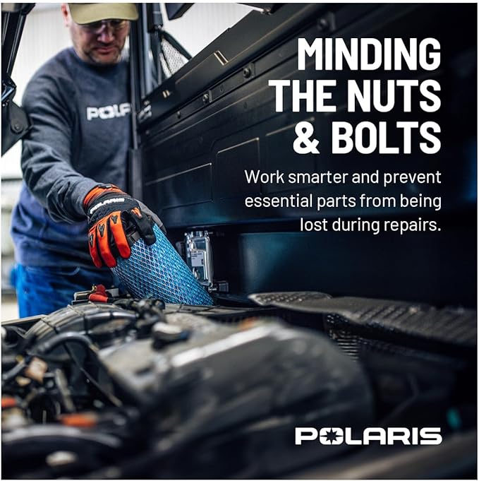 Polaris Rectangular Magnetic Parts Tray - Stainless Steel Tray for Automotive Parts and Tools - Non-Scratch, Corrosion Resistant Magnetic Tray - 2830432