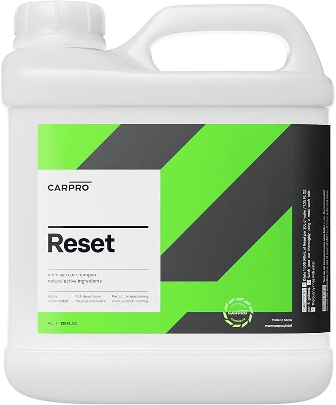 CARPRO Reset - Intensive Car Wash Shampoo Perfect for Ceramic Coating & Nanotechnology Based Sealants and Coatings, pH-Neutral - 4 Liter (135oz)