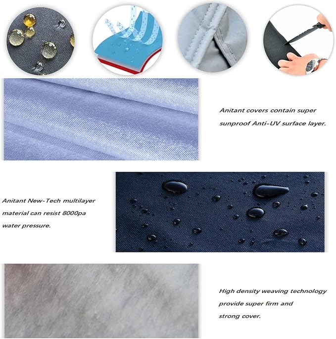 Mini Van Cover,Large Car Cover Waterproof All Weather Van Full Size Minivan Cover Waterproof All Weather,RainUV Protection Inner Cotton,Fit Vans up to 228” L x 72" W x 72" H