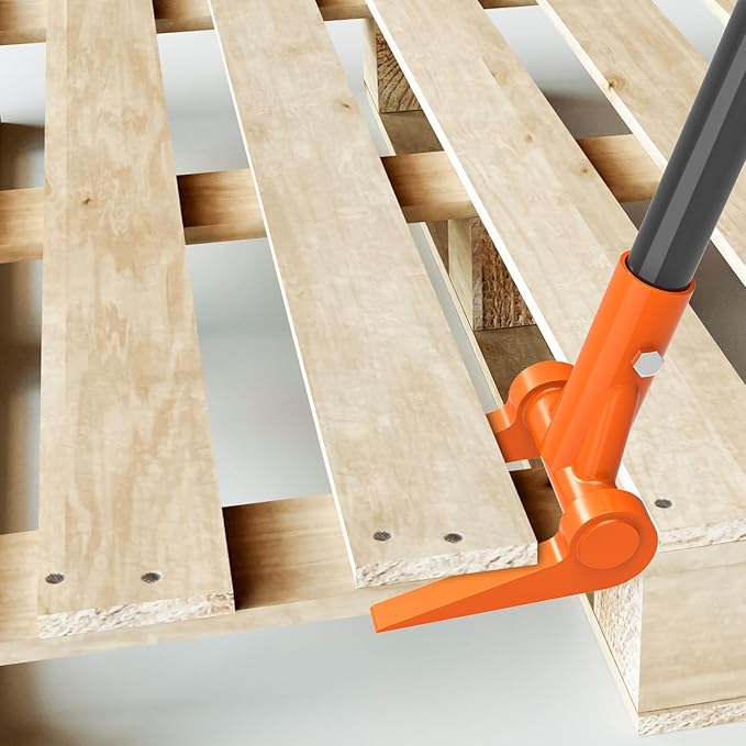 110 Degree Pallet Buster Head - Fully Welded Deck Board Removal Tool for Demolition, Enhanced Deck Wrecker Pry Bar, Wooden Pallet Dismantling Tool (Head Only, No Handle)