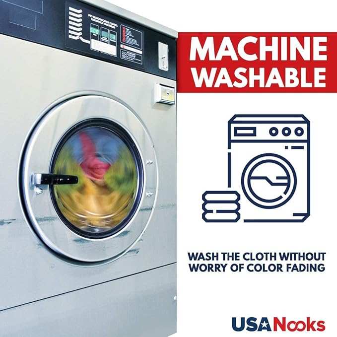 USANOOKS Microfiber Cleaning Cloth - White - 50Pcs (12.5x12.5 inch) High Performance - 1200 Washes, Ultra Absorbent Car Towel Traps Grime & Liquid for Streak-Free Mirror Shine - Car Washing Cloth