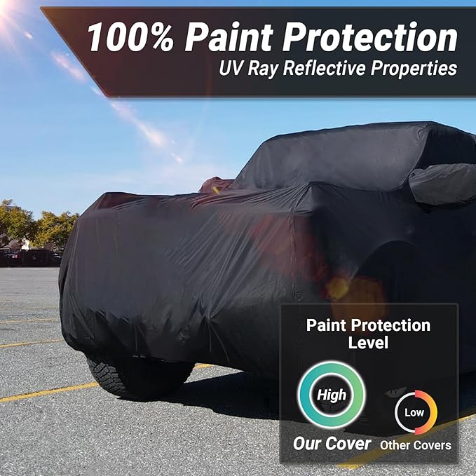 iCarCover Premium Custom SUV Cover for 2021-2025 Mercedes-Benz Maybach GLS Heavy Duty Waterproof All Weather Rain Snow Sun Protector Custom Full Exterior Indoor Outdoor Protection Car Cover (Black)