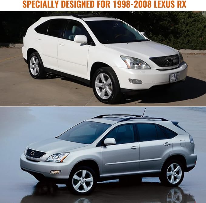 Waterproof Car Covers Replace for 1998-2007 Lexus RX350 RX450H RX500H, 6 Layers All Weather Custom-fit Car Covers with Zipper Door & Windproof Bands for Snow Rain Dust Hail Protection