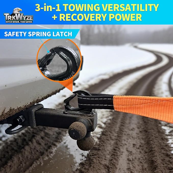 Trailer Hitch, Premium Black E-Coat, Rust Resistant Tri Ball Mount, 1 7/8 Ball Hitch, 2 inch Ball Hitch, 2 5/16 Ball Hitch, 10,000 lbs GTW Tow Hitch for 2" Hitch Receiver (Pin&Clip)