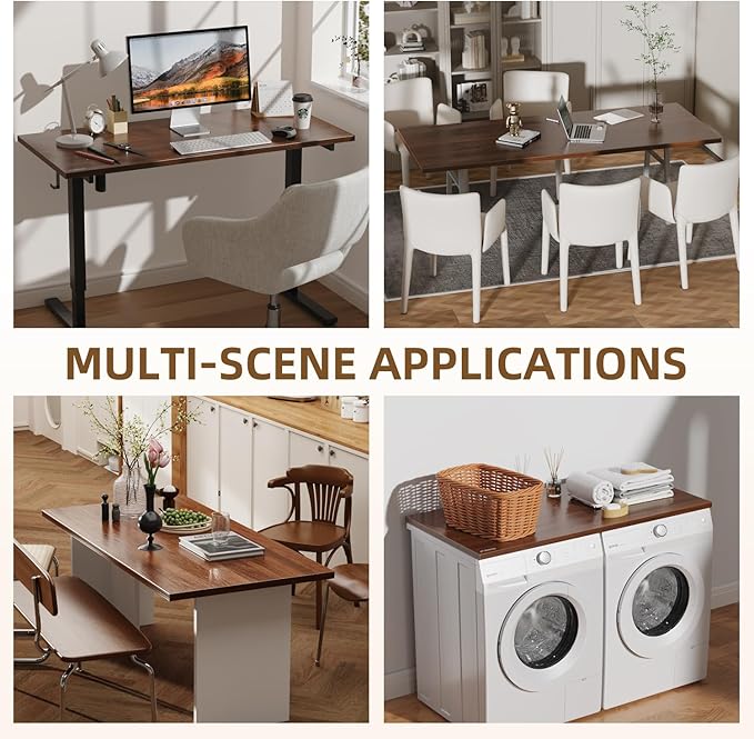 Universal Solid One-Piece Wood Table Top, 71"x32"x1" Workbench Top - Rectangular Particle Board for Standing Desk, Home Office Desk Countertop DlY, Washer Dryer, Coffee, Bar Tabletop