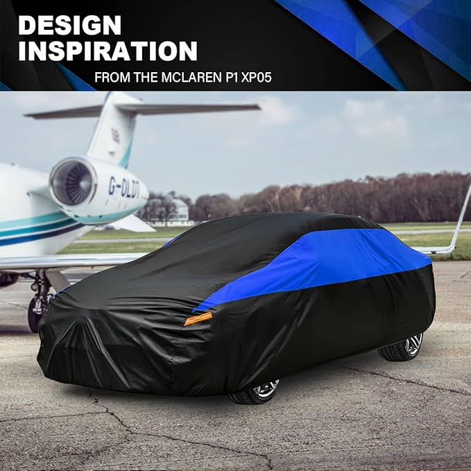 Toyota Car Cover Custom Fit Toyota Paseo Waterproof All Weather, Lightweight Full Exterior Cover for Automobiles Outdoor Sun UV Rain Dust Snow Wind Protection.