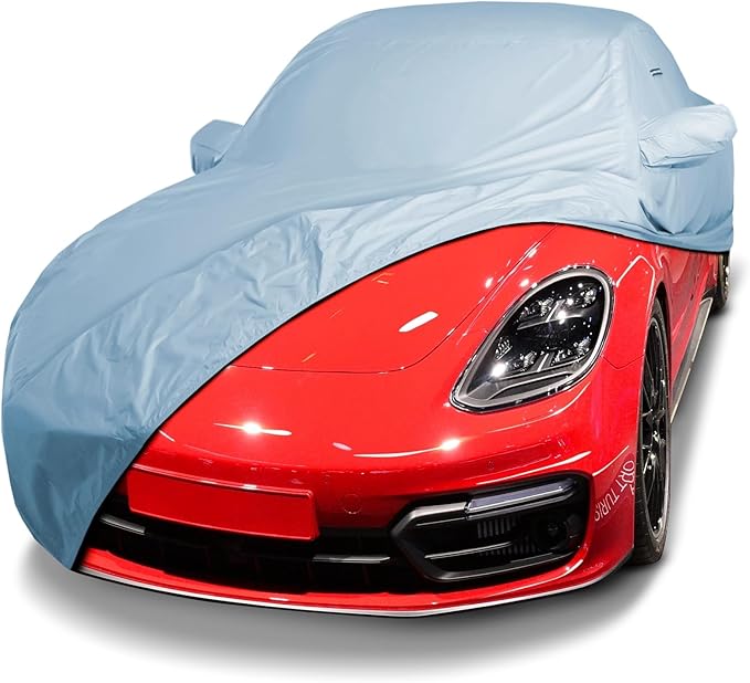 iCarCover Premium Car Cover for 2010-2026 Porsche Panamera Heavy Duty Waterproof All-Weather Automobiles Custom Fit Indoor Outdoor UV Snow Protection Covers with Straps and Bag