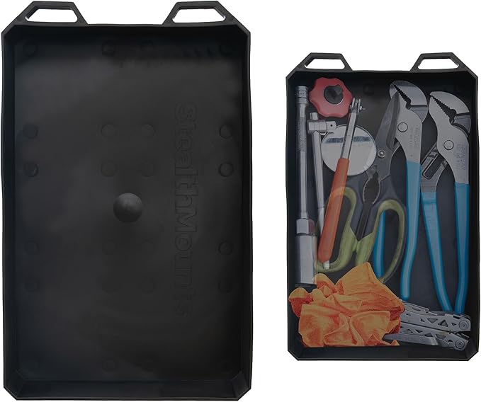 StealthMounts Open FlexiTray | Flexible Tool Trays Compatible with Milwaukee PACKOUT | Organiser for Tools, Nuts, Bolts & Parts | Workshop, Garage & Van Storage | Made in The UK