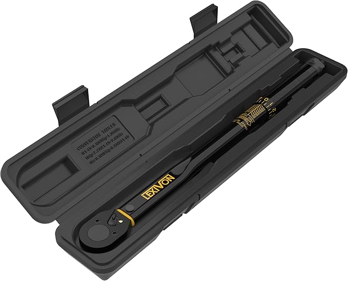 LEXIVON 3/8-Inch Drive Click Torque Wrench 10~80 Ft-Lb/13.6~108.5 Nm (LX-182)