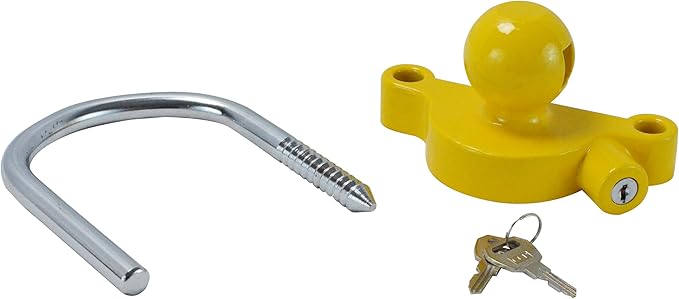 Universal Coupler Trailer Hitch Security Lock - Fits 1 7/8", 2", & 2 5/16" Ball Mounts - Durable & Weather-Resistant
