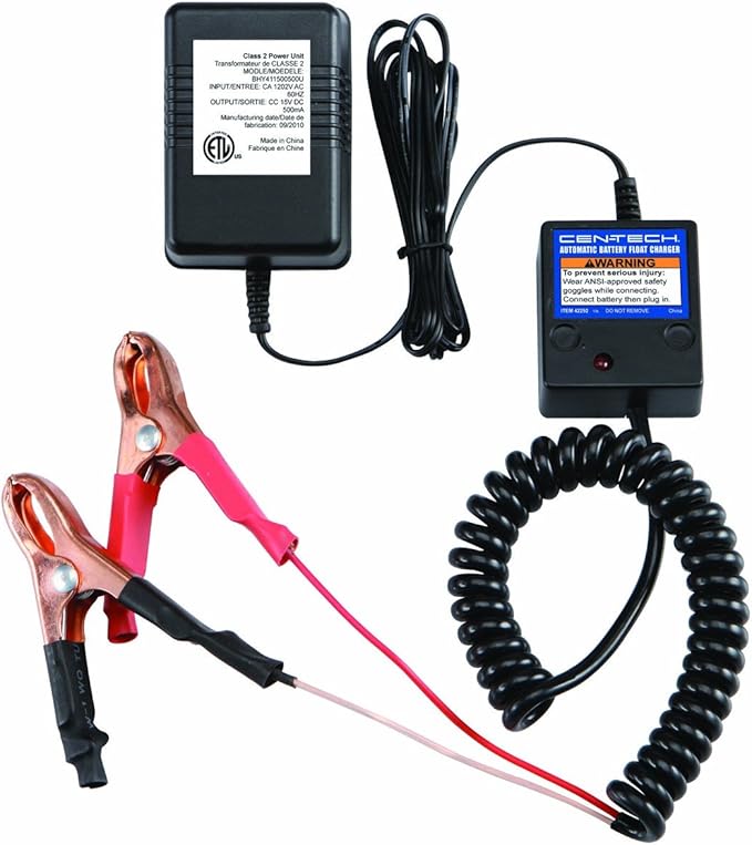 12 Volt Automatic Battery Float Trickle Charger by Cen-Tech