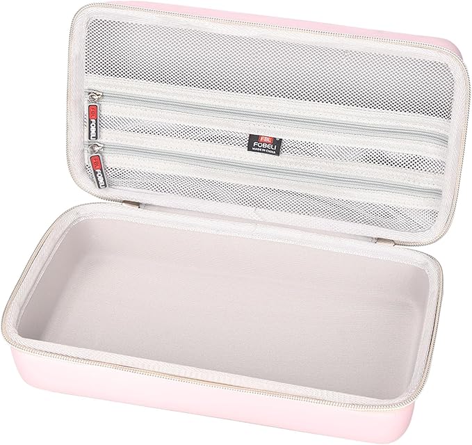 FBLFOBELI Hard Carrying Case for Halo Bolt Ultimate 2.0 & 3.0/for Halo Bolt Air + 55500 1750/for Halo Bolt Air 58830 Portable Vehicle Jump Starter with Air Compressor (Case Only) (Rose Gold)
