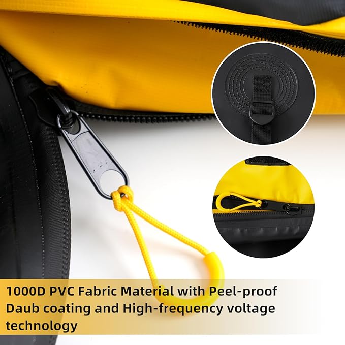 Hitch Cargo Carrier Bag 100% Waterproof Hitch 18.2 Cubic Feet 58.5" x 22" x 25" Hitch Cargo Bag Include 6 Reinforced Straps for Truck Pickup All Vehicle with Storage Bag