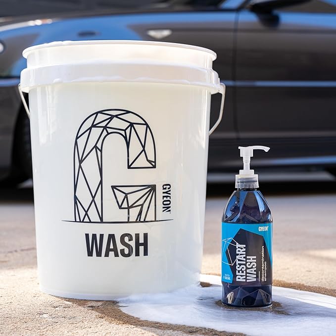Gyeon Restart Wash Ceramic Coating Maintenance Shampoo Removes Iron Contaminants Restores Hydrophobic Properties High Lubrication pH Balanced Safe Car Wash Soap for Coated Paint Wheels Exterior