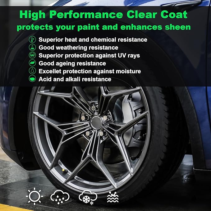 NADAMOO Aluminum Wheel Rim Paint Protective Clear Coat, Satin Finish, 1 Can, 13 Oz