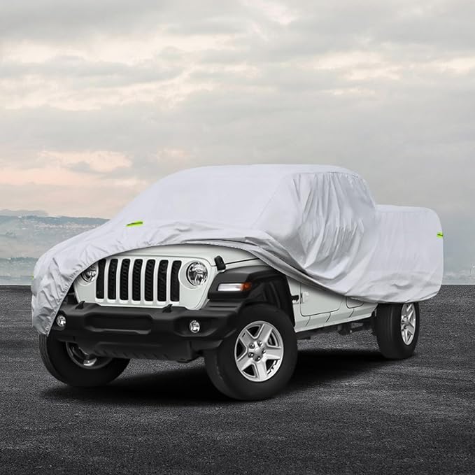 Kaugung Truck Cover Custom Fit Jeep Gladiator from 2019 to 2025, Waterproof All Weather Full Pickup Cover, Outdoor Sun UV Dust Protection.(from US Warehouse, Within 3-7 Days)