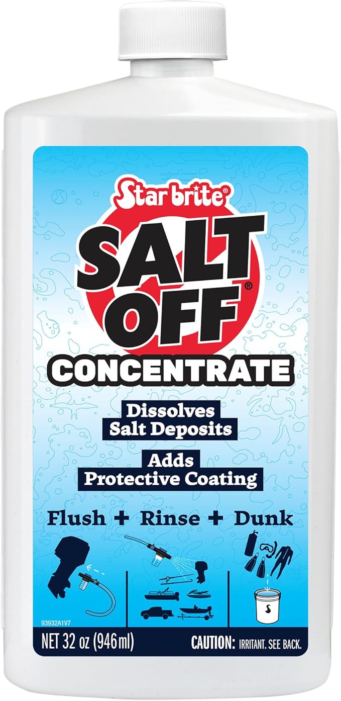 STAR BRITE Salt Off Concentrate - Ultimate Salt Remover Wash & Marine Engine Flush for Boats, Vehicles, Trailers, and More - 32 OZ (093932)