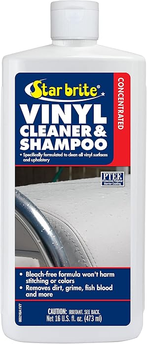 STAR BRITE Vinyl Cleaner, Polish & Protectant - Clean, Renew, Brighten & Protect All Vinyl Surfaces - Marine Grade Shampoo, Polish & UV Protection
