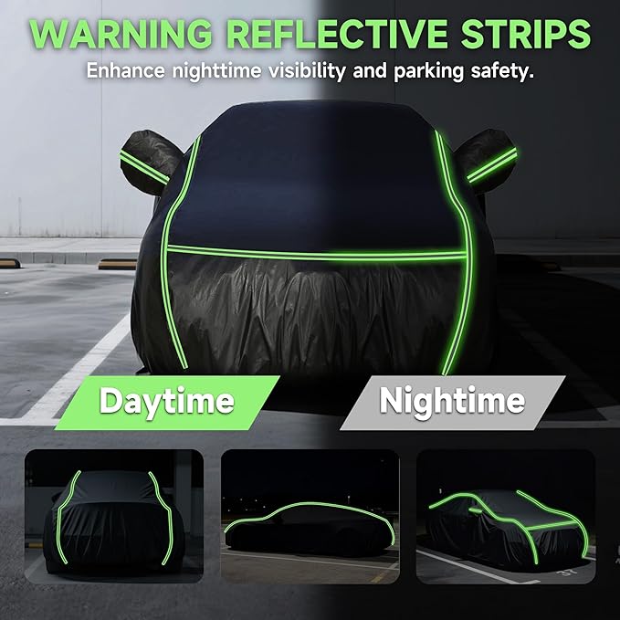 Car Cover for Toyota Camry 87-26, SUV Size, 420D Oxford Fabric, Waterproof Windproof Sunproof Car Covers, Durable All Weather Protection, Anti-UV Outdoor Full Car Cover