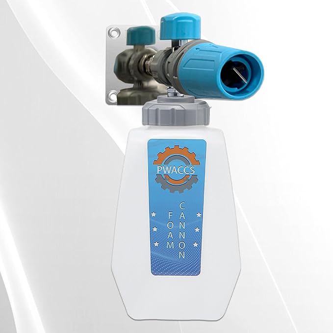 PWACCS Pressure Washer Foam Cannon Holder, 1/4" Quick Connect Automatic Foam Cannon Mount, Stainless Steel Pressure Washer Nozzle Tip Holder, Pressure Washer Accessories Storage Rack