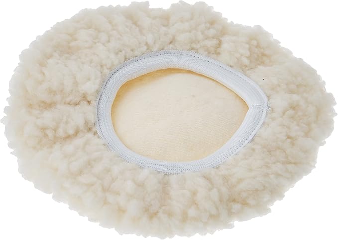 WEN 7A345 7-Inch Synthetic Wool Polishing Bonnets, Two Pack