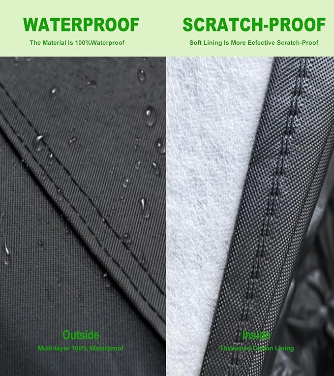 Car Cover Waterproof All Weather -Outdoor Car Snow Cover Snowproof UV Protection Windproof - Winter Rain Heavy Duty Full Car Covers Universal Fit for Sedan Length Up to 202 inch