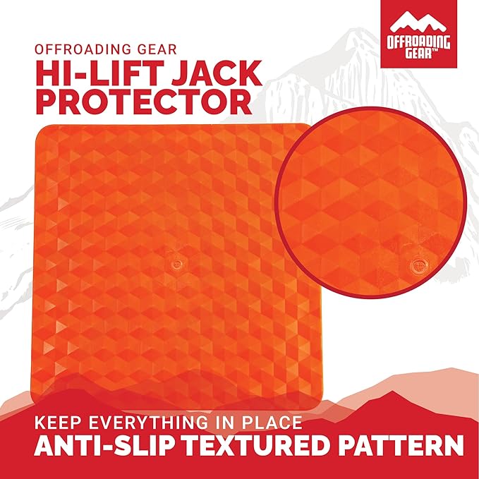 Offroading Gear 4x4 Jack Base & Handle Bar Protector (Hi Lift Jack Accessories) | Farm Jack| Big Red