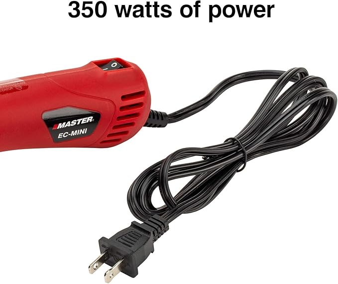 Master Appliance EC-MINI Heat Gun for Crafts, Shrink Wrap, Heat Shrink Tubing, Wire Connectors, Electrical Connectors, Epoxy Resin, Candle Making Heatgun, Embossing Hot Air Gun w/Heat Shrink Reflector