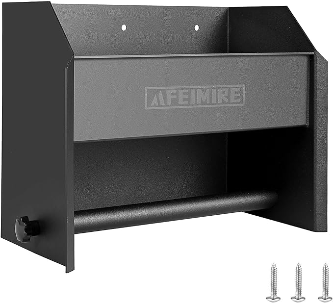 Storage Cabinet for Garage & Trailers, Paper Towel Holder & Aluminum Mounting Cabinet, Space-Saving Design for Aerosol Cans, Quart Jugs, Small