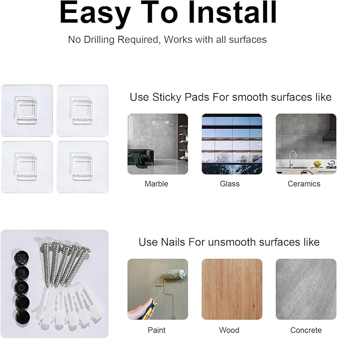 4 Pack Pegboard Wall Organizer Set, Black Modular Peg Board Organizer for Wall Storage, Versatile Wall Peg Board for Home Office, Garage, Craft Room & Gaming Setup