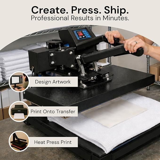 Microfiber Wholesale Sublimation Blanks Towels 16x24 - Premium Waffle Weave Microfiber Towels for Kitchen - Polyester Blanks for Kitchen or Craft Use - 6 Pack