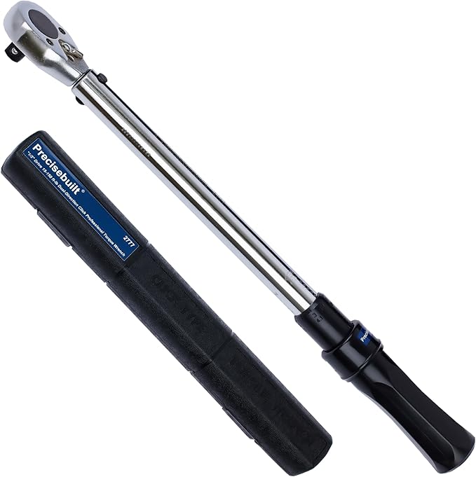 1/2" Drive 15-150 ft-lb (30.5-214 Nm) Dual-Direction Click Professional Torque Wrench