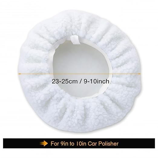 5 Pcs 10 INCH Polisher Polish Pad Polishing Buffling Car Buffer Waxer