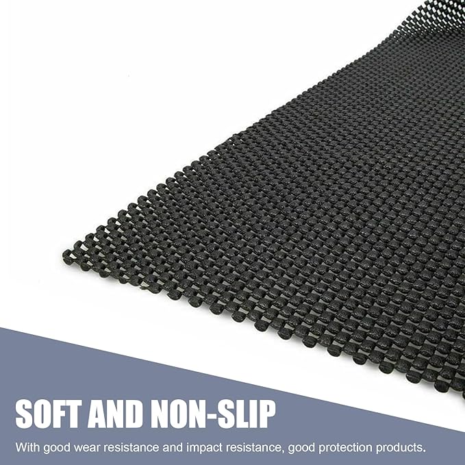 Car Roof Rack Pads, 47" x 39" Non-Slip Roof Cargo Bag Protective Mat, PVC Soft Shell Roof Cushioned Protection Layer Accessories for Rooftop Cargo Bag, Fit for SUVs, Sedans, Trucks (Black)