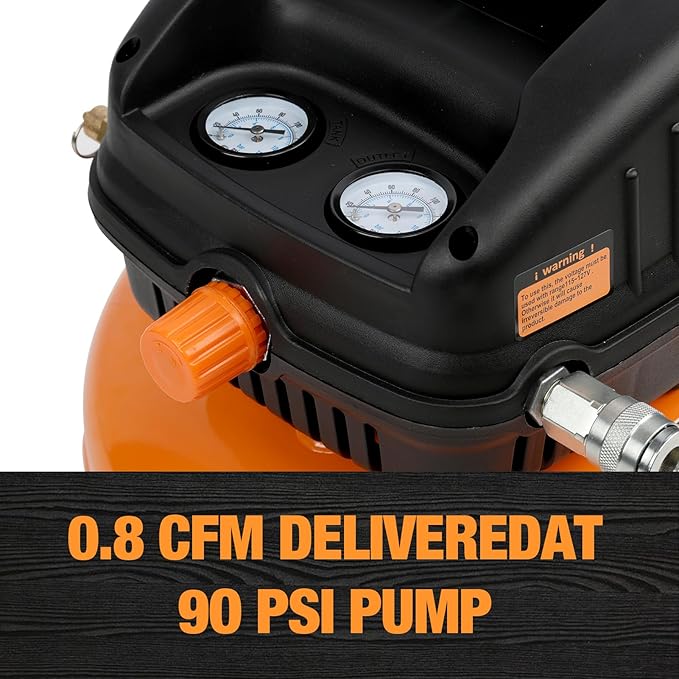 FORNAX Pancake Air Compressor, 3 Gallon, 110 PSI Portable Air Compressor, Oil Free