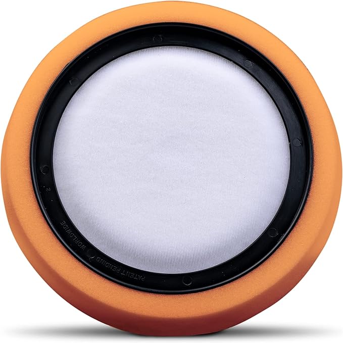 Chemical Guys BUFX_102_HEX Self-Centered Hex-Logic Medium-Heavy Cut Scratch and Swirl Remover, Orange (7.5 Inch Fits 6 Inch Backing Plate)