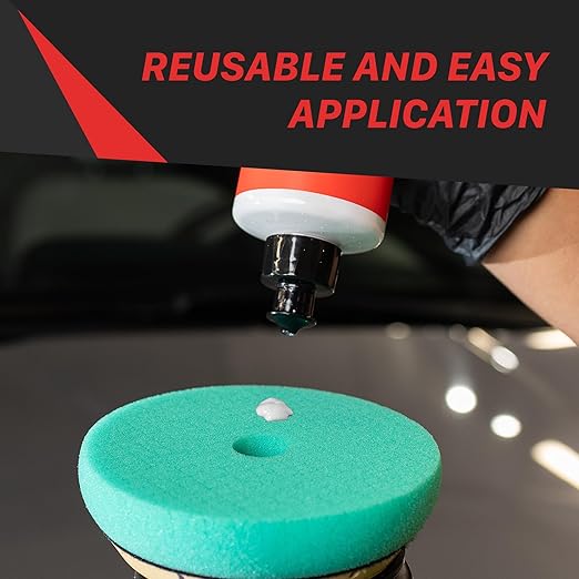 Maxshine 3" Universal Cross Cut Polishing Foam Pad for Finishing – Hook & Loop – DA & Rotary Polisher Compatible – Cross Cut Design for Heat Control & Efficient Compound Application