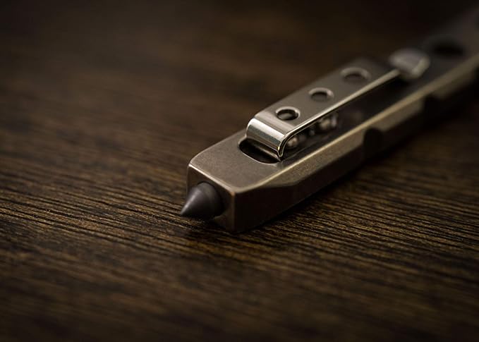 TEC Accessories Ti-Pry Mini Pry Bar Keychain - Pocket Pry Bar EDC Prybar Titanium Tool - Durable and Lightweight Mini Prybar Gear Bottle Opener Multi Tool for Men and Women (Pocket Edition)
