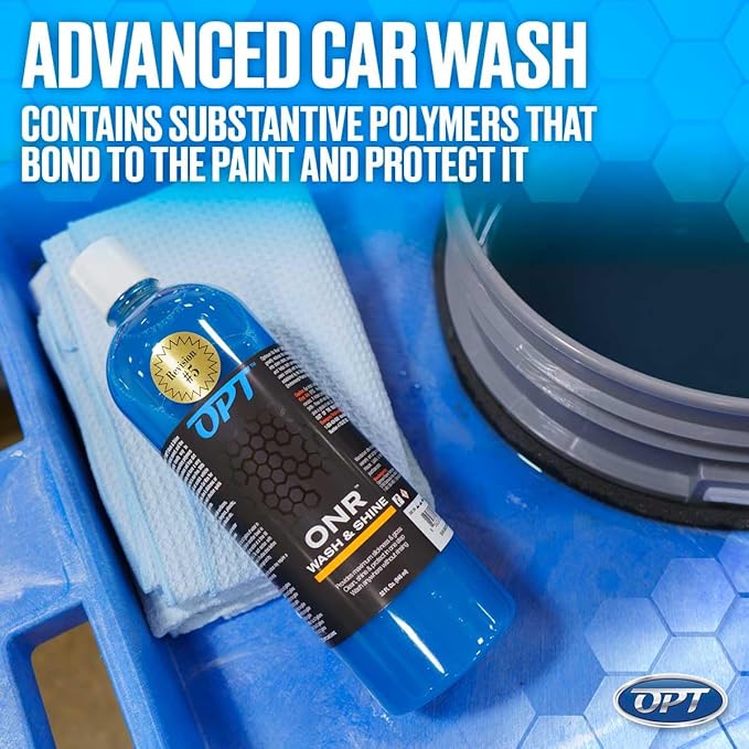 Optimum No Rinse Version 5 (32 Oz) with Optimum Interior Cleaner (17 Oz) Bundle – ONR Rinseless Car Wash with 17 oz Auto Interior Cleaning Solution for Leather, Upholstery, Carpet, and Interior Trim
