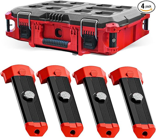 Alpha Engineered Threaded Replacement Packout Rails 3.2" (81.5mm) Compatible with Milwaukee Packout Tool Box 48-22-8424 -Heavy Duty Aluminum Rails - Fits Packout Accessories – Black