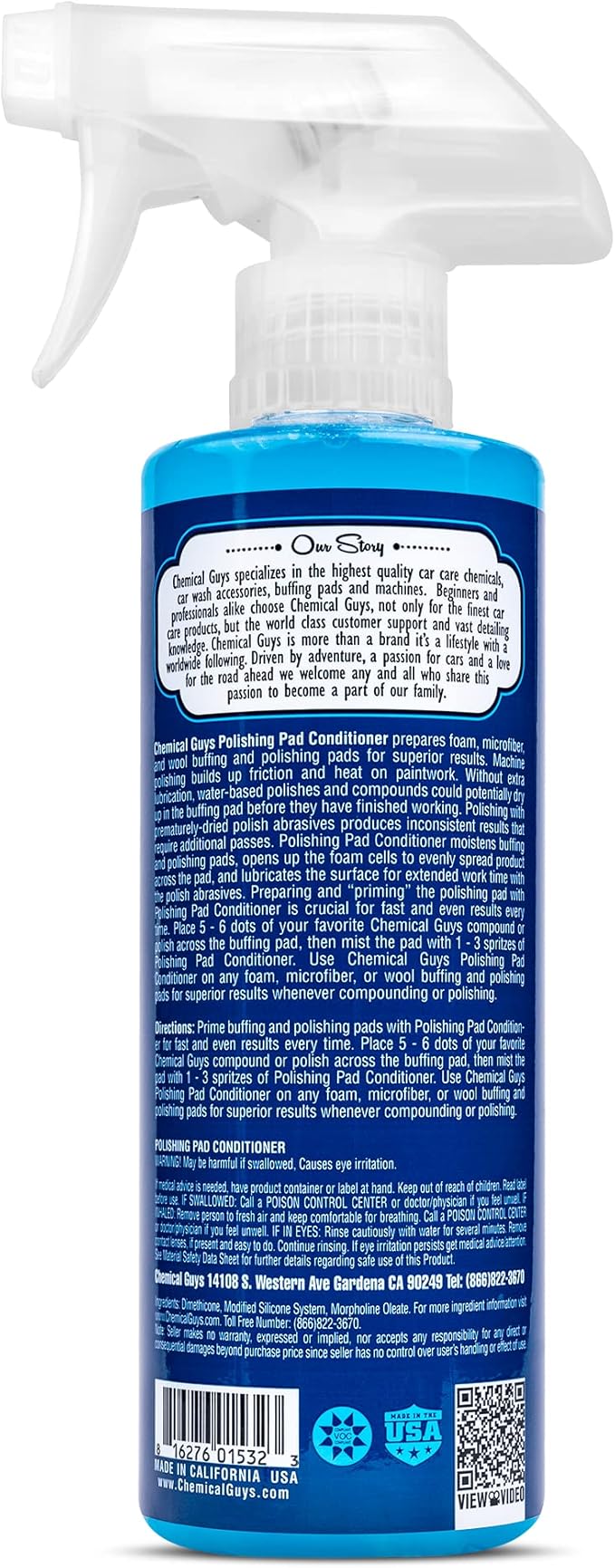 Chemical Guys BUF_301_16 Polishing and Buffing Pad Conditioner, 16 Oz