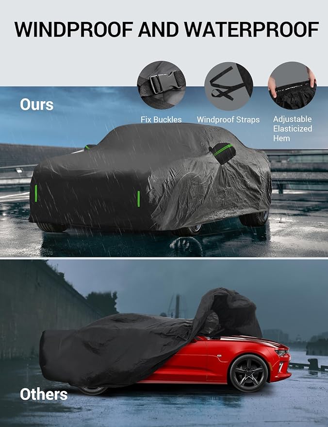 Proadsy Car Cover Custom Fit for Honda Odyssey Minivan 1999-2025 2026, Waterproof All Weather for Automobiles, Full Exterior Cover Rain Snow Sun Protector Indoor Outdoor Car Cover