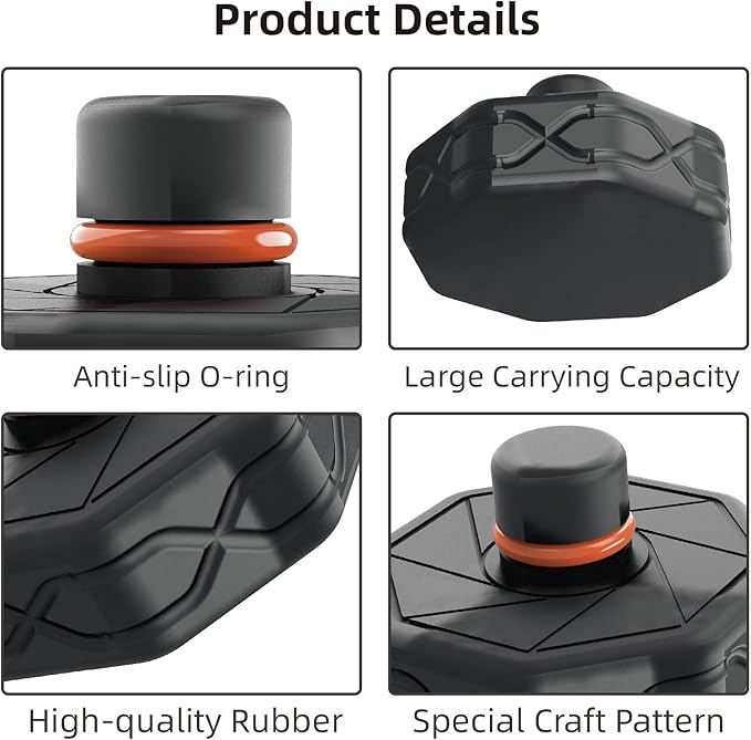 Big RED Lifting Jack Pads for Tesla Model Y/S/3/X:Non-Slip Jack Pucks Tesla Accessories for Battery & Chassis Protection,4 Packs with a Storage Case,ATSLS001R