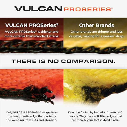 VULCAN 8-Point Roll Back Vehicle Tie Down Kit with Chain Tails on Both Ends - Set of 4 - Proseries